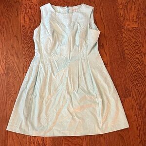 Eva Mendes for New York & Company Textured Light Blue Dress